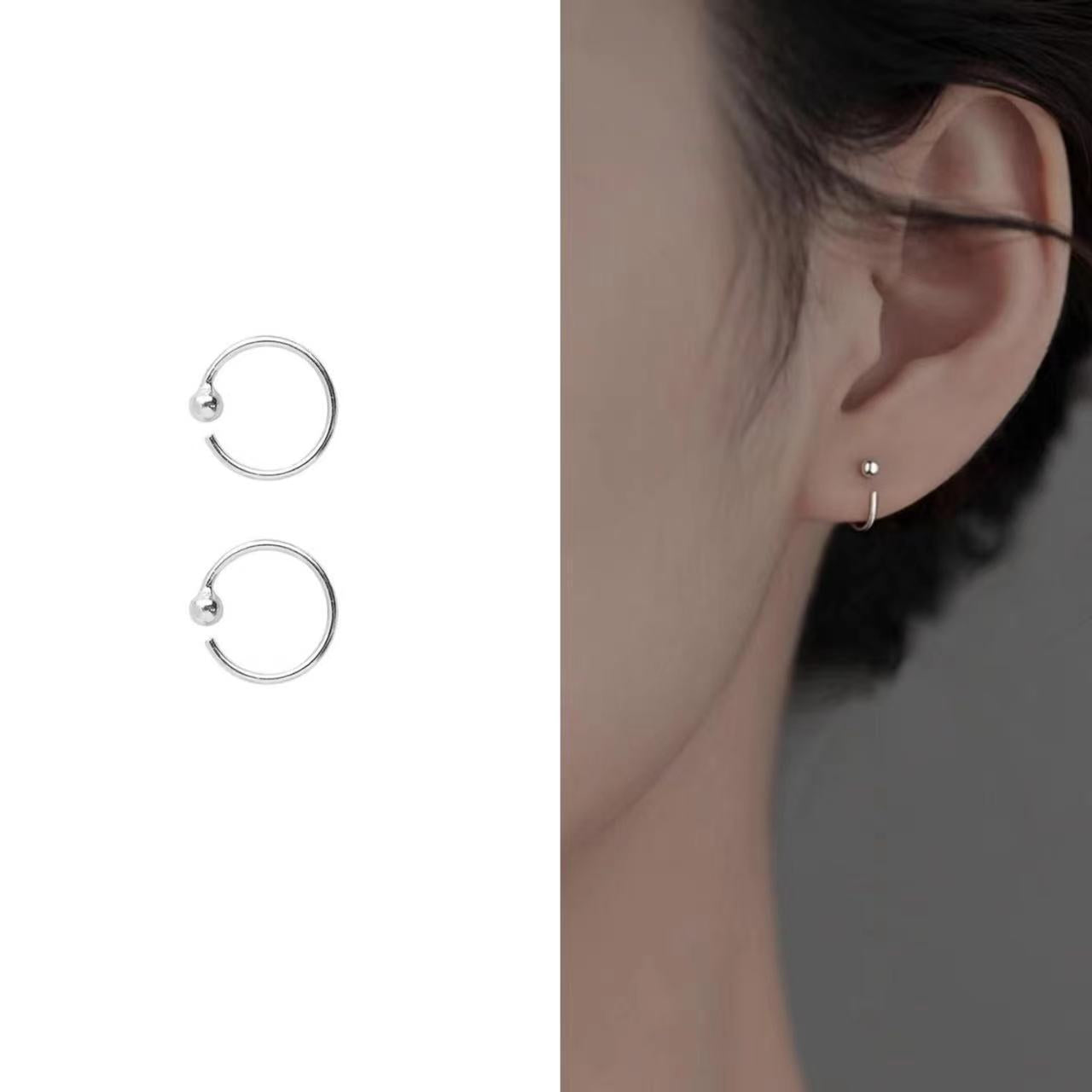 Women's Simple Ear Clip Sterling Sier High-grade Quality Earrings