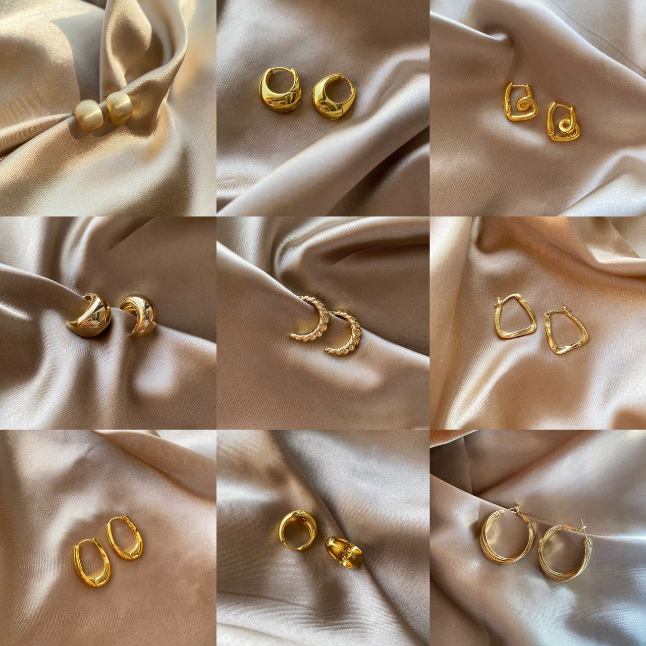 Women's Metal Simplicity Geometric Cold Style High-grade Light Luxury Earrings