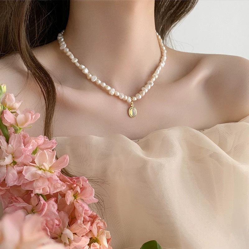 Women's Pearl High-grade Temperament Wild Sweater Chain Necklaces