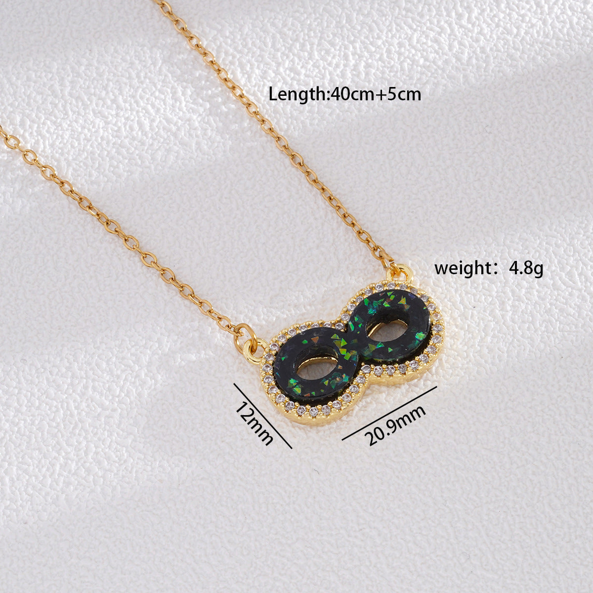 Women's Fashion Personality Inlaid Zircon Color Graceful Necklaces