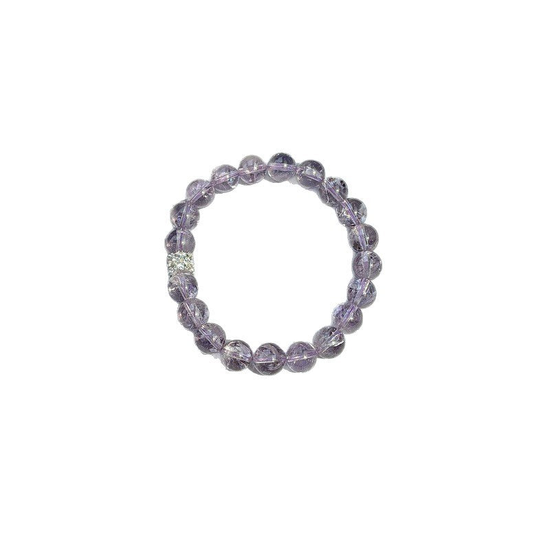 Women's Grape Sparkling Water Natural Purple Asse Crystal Simple Bracelets