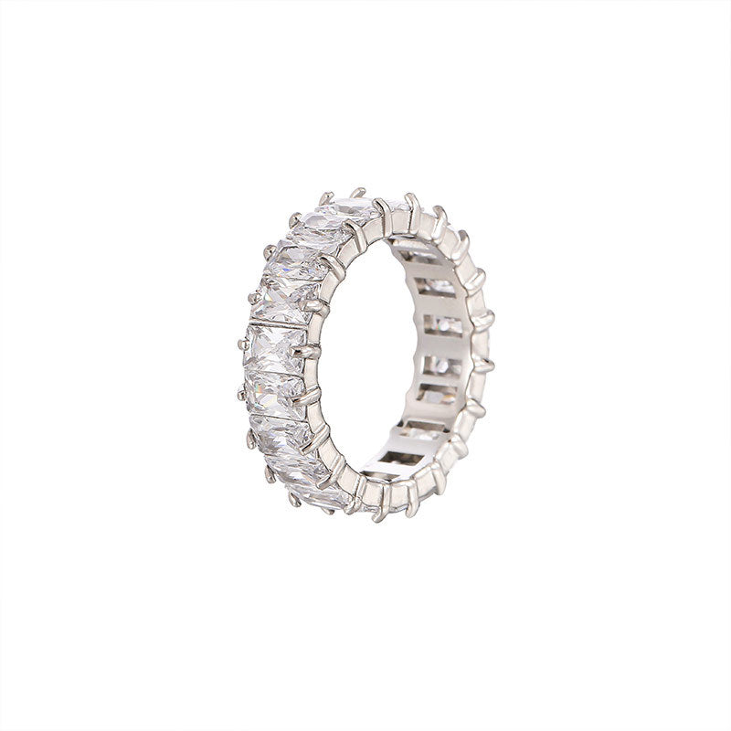 Light Luxury Minority Color Personality Fashion Geometry Rings