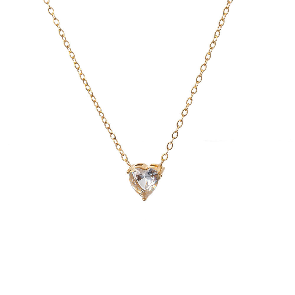 Steel Twee Birthstone Birthstones Love Moon Necklaces
