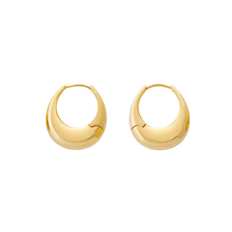Women's Geometric Ellipse Simple Ear Clip Fashionable Rings