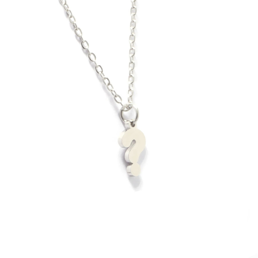 Special Symbol Multiplication Sign Question Mark Necklaces