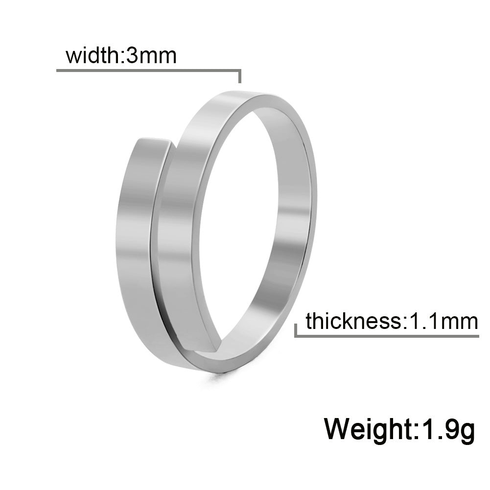 Unique Personality Pliable Temperament Spiral Shape Rings