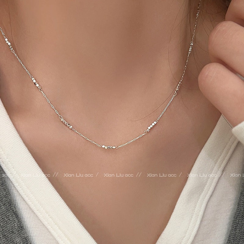Women's Small Pieces Of Sier Niche Clavicle Chain Necklaces