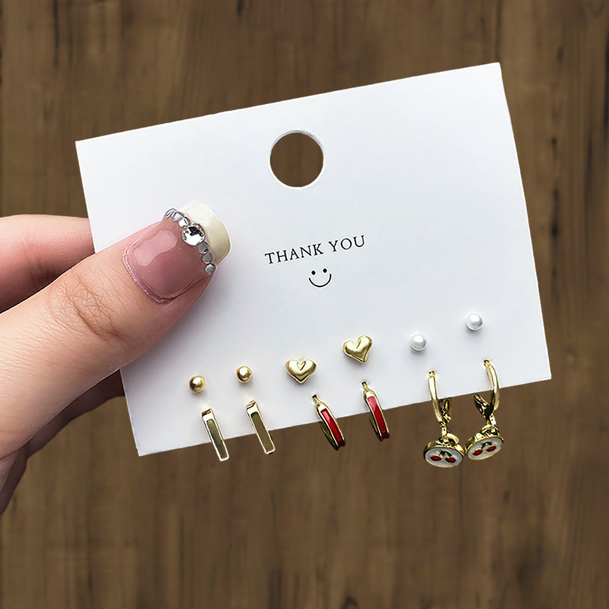 Clip Fresh Sweet Metal Alloy Suit Earrings