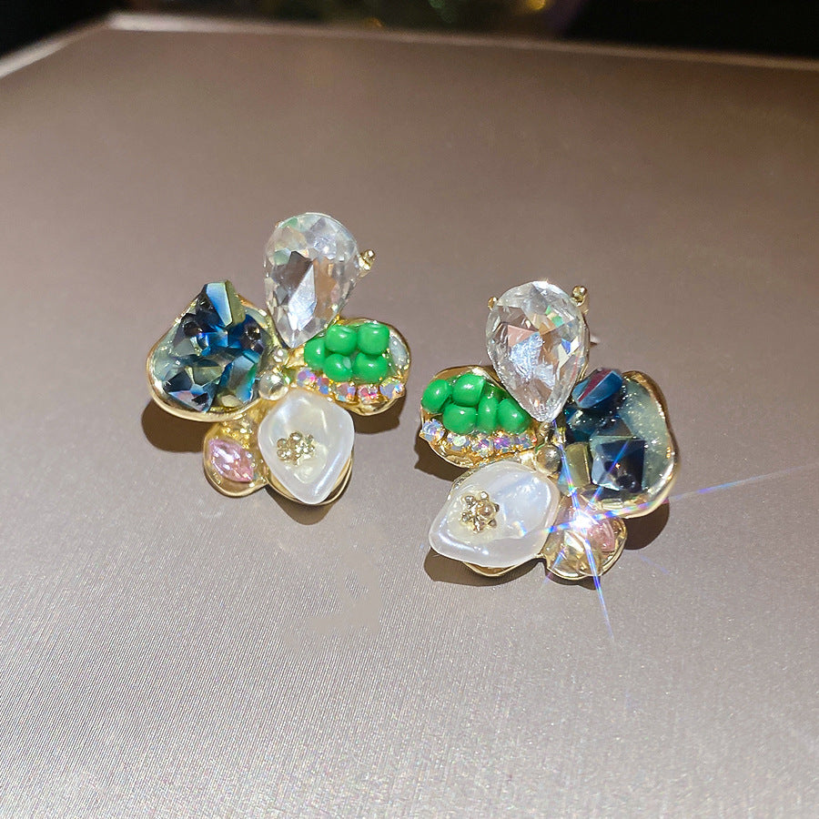 Color Flower Pearl Sweet Unique Beautiful Rings