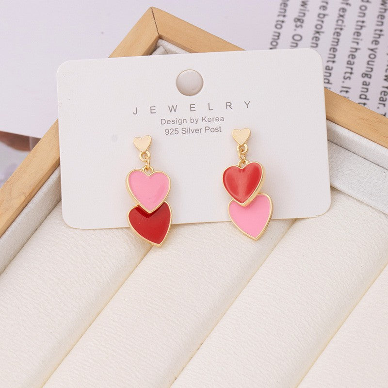 Needle High-grade Pearl Bow Flower Tulip Earrings