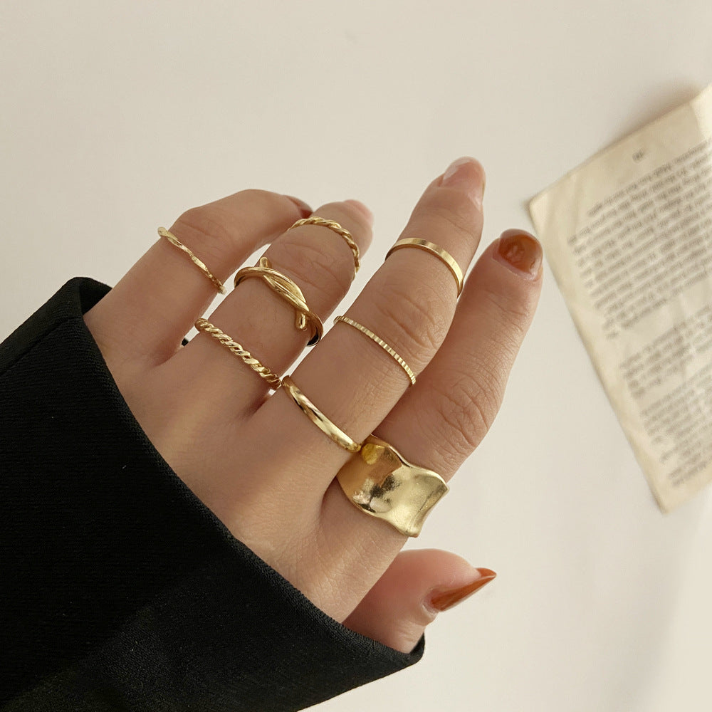 Alloy Creative Simple Cool Style Personalized Rings