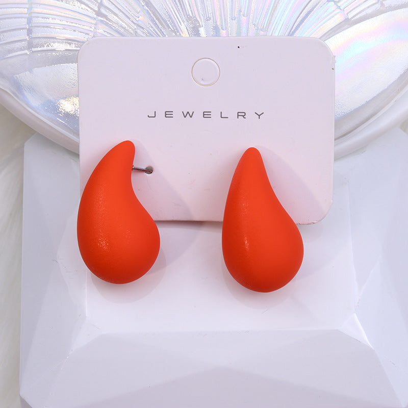 Women's Design Chubby Water Drop Ear Simple Earrings
