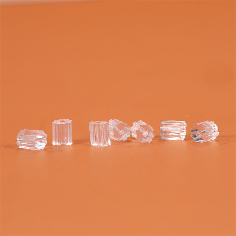 Back Plug Silicone Transparent Plastic Eardrops Stud Earrings
