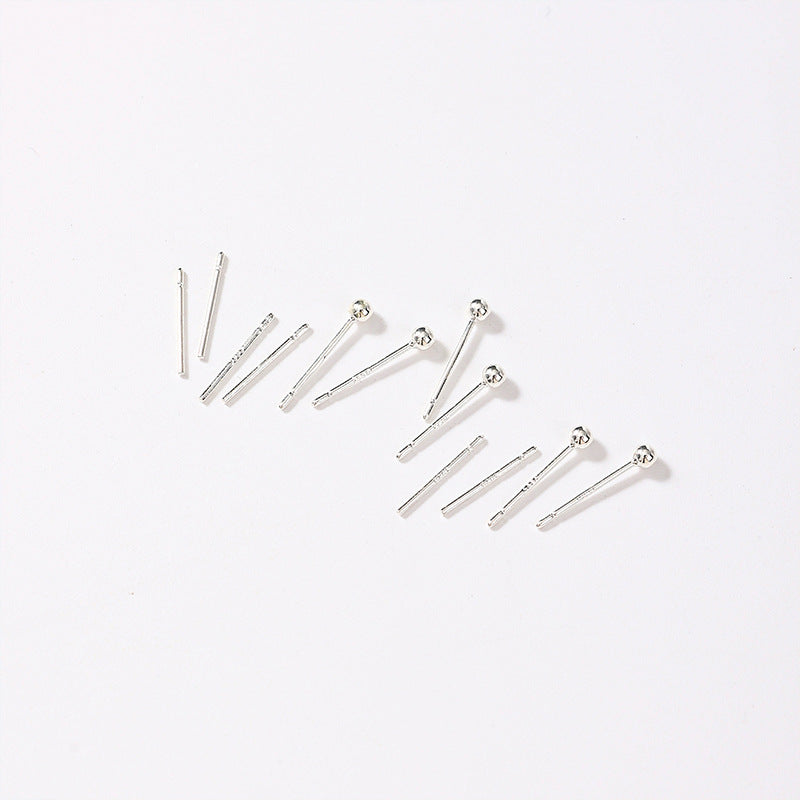 Women's Sier Plated Ear Sticks Comfortable Fashion High-grade Earrings
