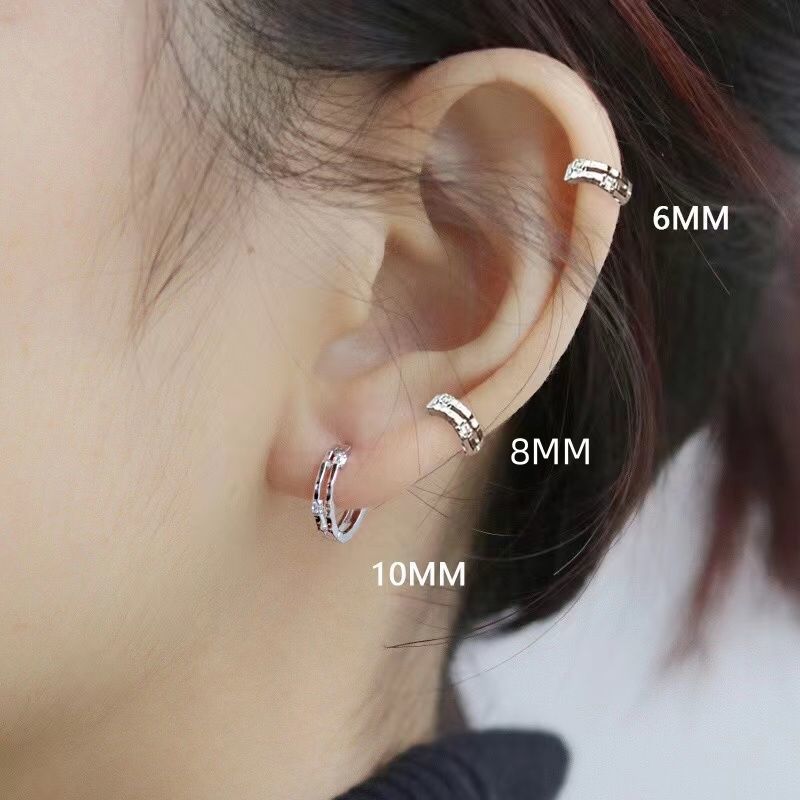 High-grade Round Eardrops Trendy Ear Clips Rings