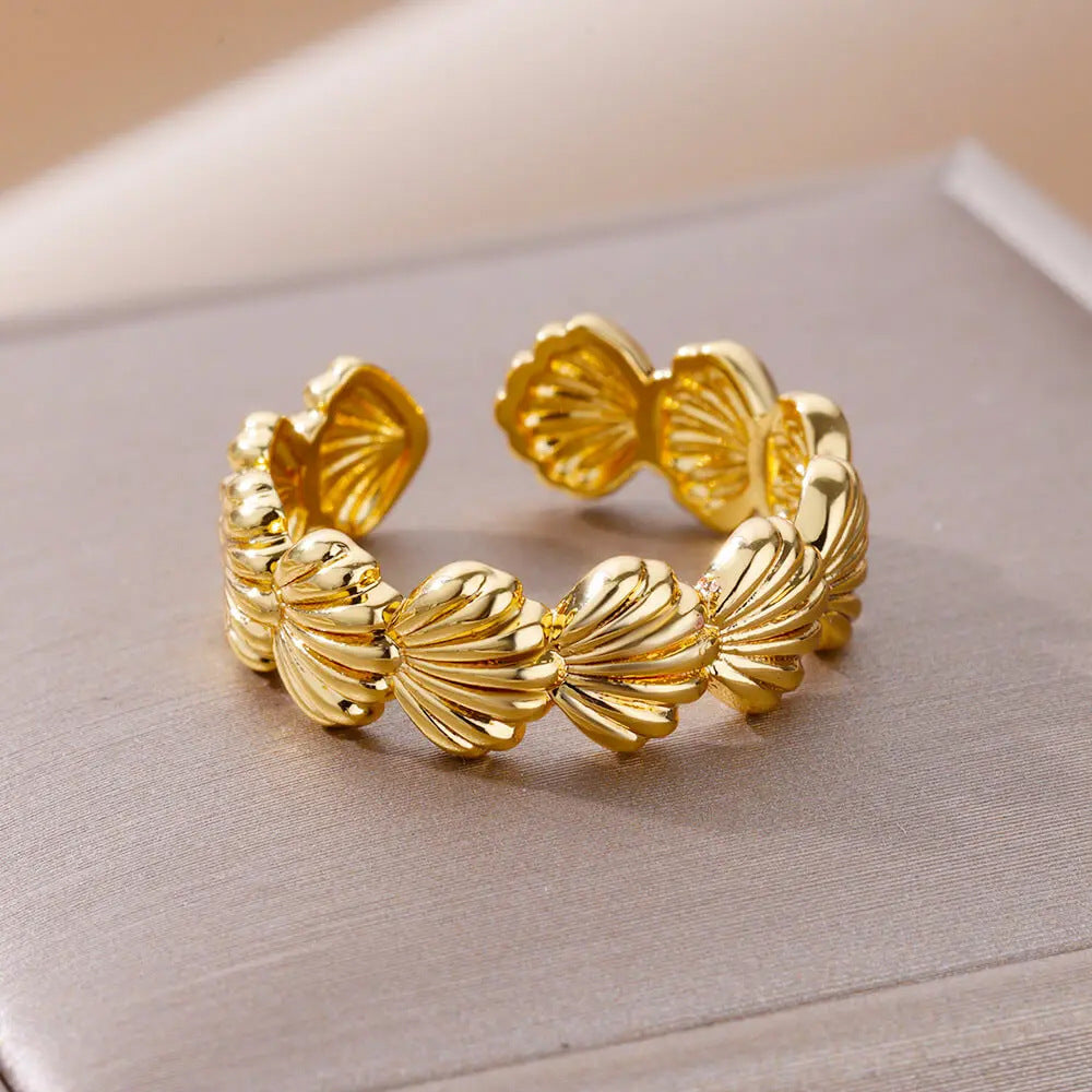Women's Ocean Beach Series Shell Starfish For Rings