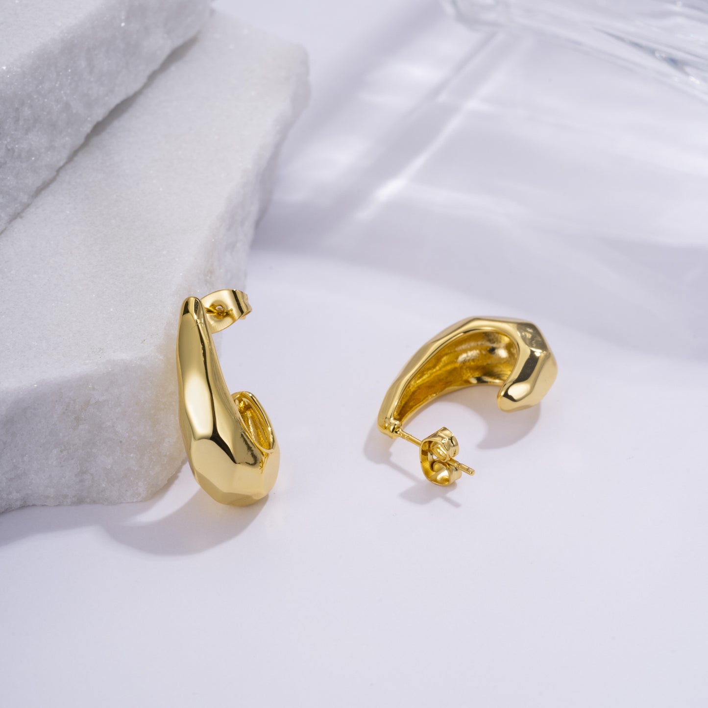 Women's Camellia Imitation Pearl Chinese Style Niche Earrings