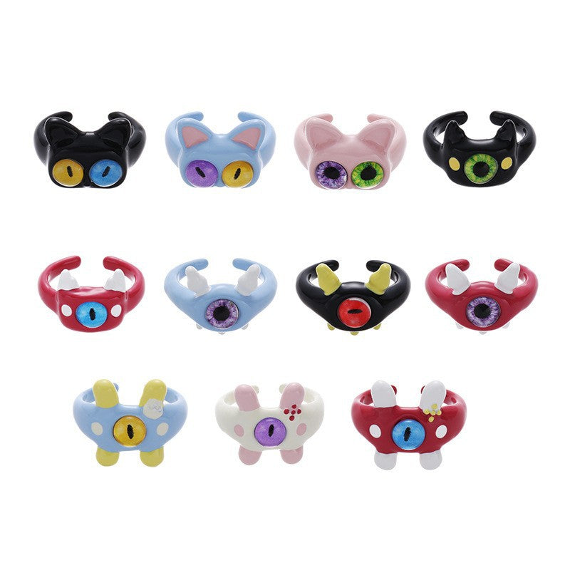 Female Affordable Luxury Style High-grade Drop Oil Rings