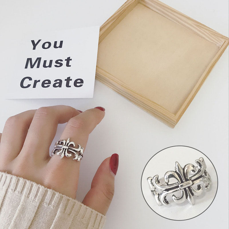 Female Stall Twin Sier Plated Niche Rings
