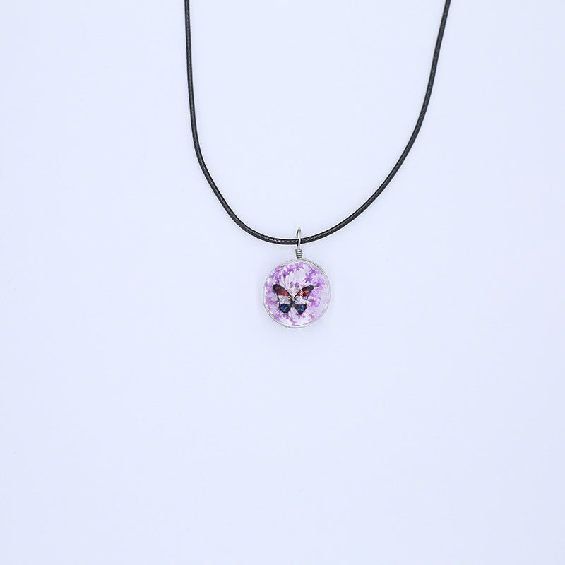 Ornament Natural Dried Flower Simple Handmade Necklaces