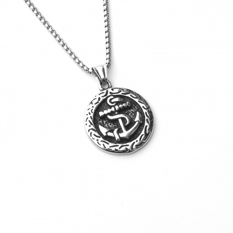 Popular Ornament Vintage Viking Boys Titanium Steel Necklaces