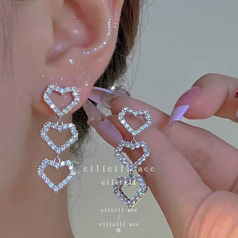 Light Luxury Minority Bow Pearl Graceful Long Earrings