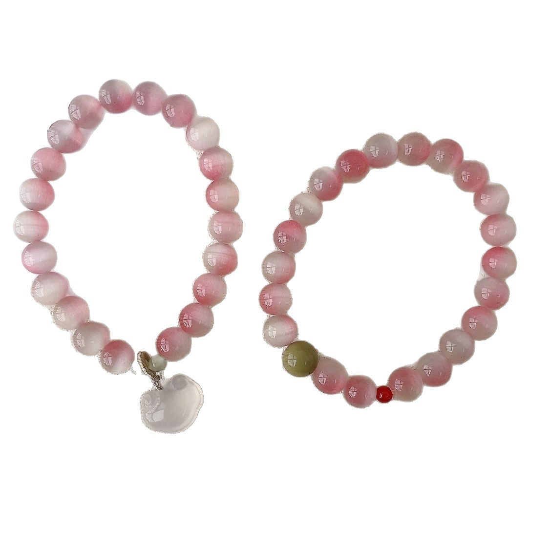 Peach Blossom Chinese Sweet Heart Niche Good Luck Gifts For Bracelets