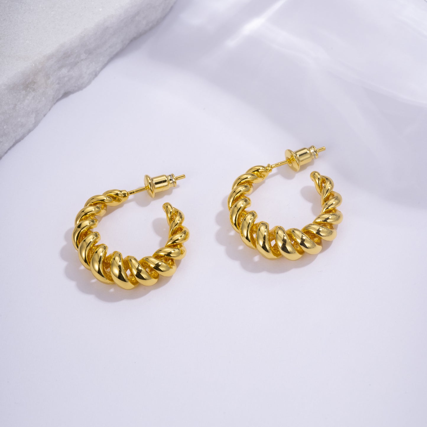 Women's Camellia Imitation Pearl Chinese Style Niche Earrings