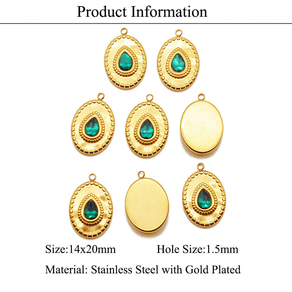 Leaf Round Piece Water Drop Horn Rhombus Pendants