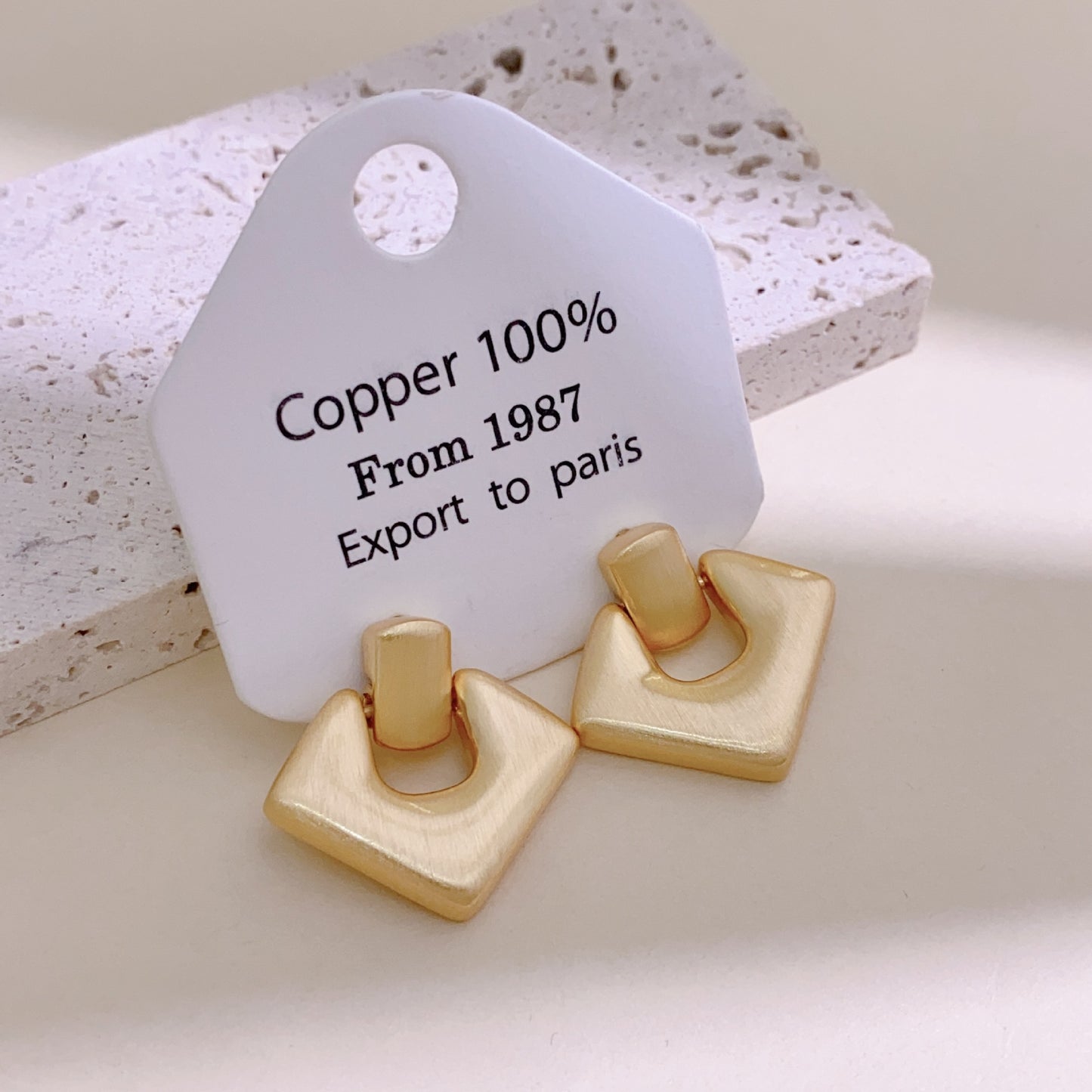 Matte Metal Frosty Style Female Affordable Earrings
