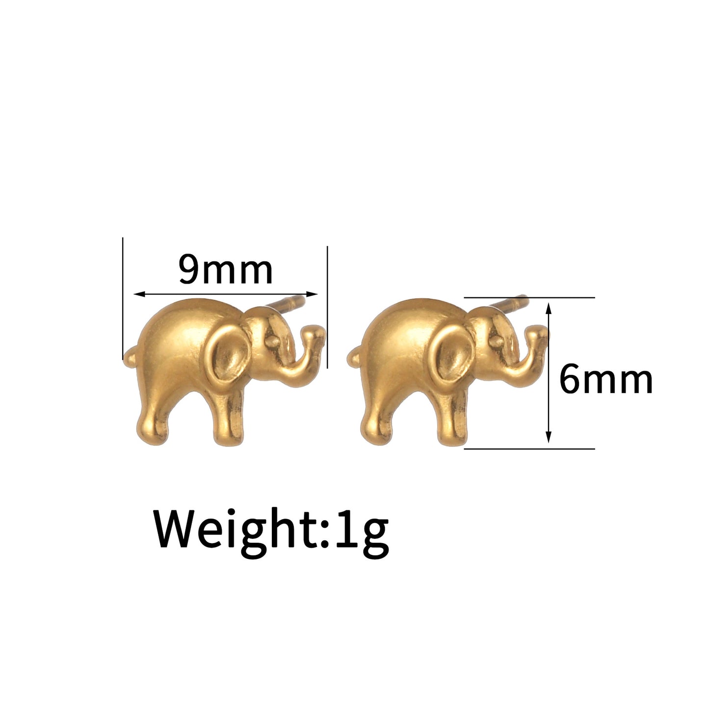 Women's Ear Simple Stainless Steel Animal Bee Earrings