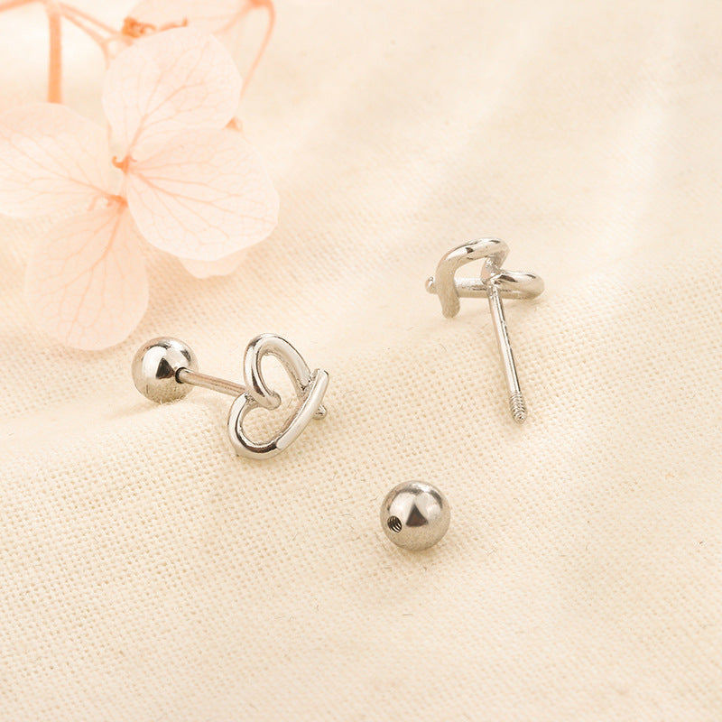 Cutout Love Screw Ornament Female Before Sleep Simple And Rings