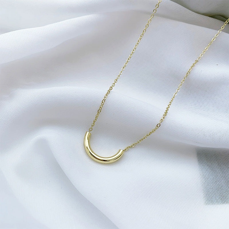 Female Niche Bag Twin Clavicle Chain Titanium Necklaces