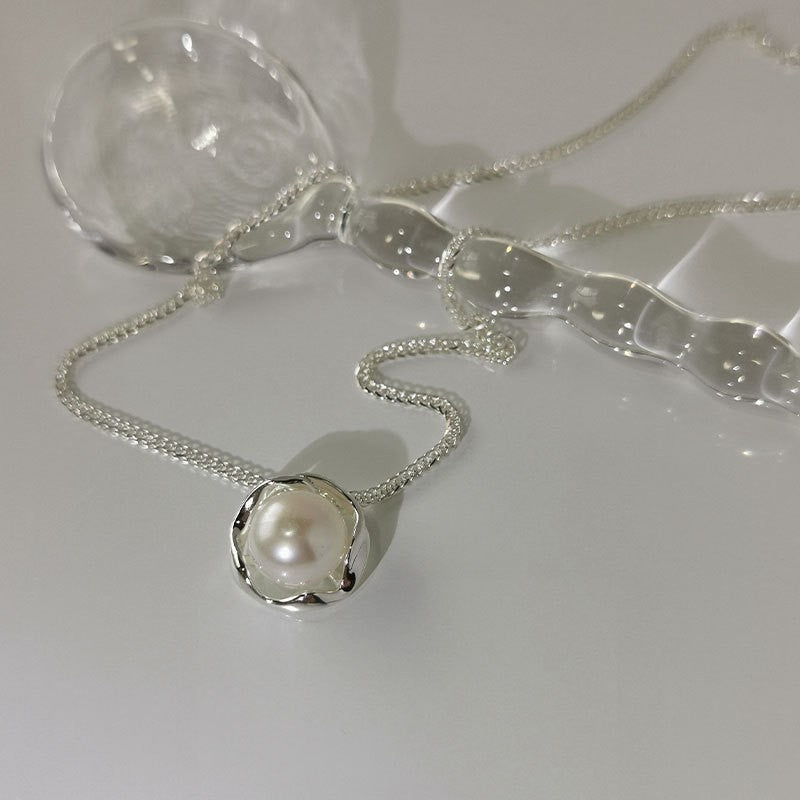 Wind Pearl Shell Summer Wild Female Bow Does Not Necklaces