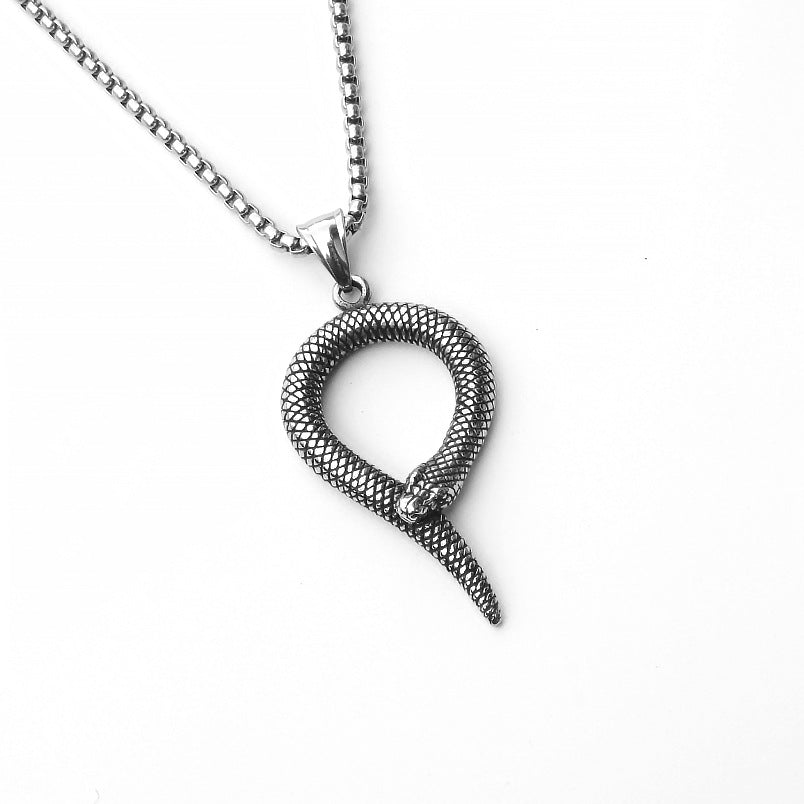 Men's Sword Darkness Dragon Fighter Titanium Steel Necklaces