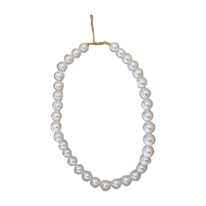 Women's French Retro Large Pearl Style Fashion Graceful Personality Clavicle Necklaces