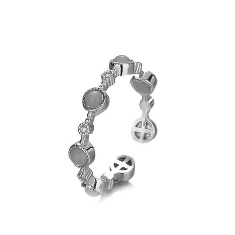 Copper Rhinestone Zircon Design Open Fashion Simple Rings