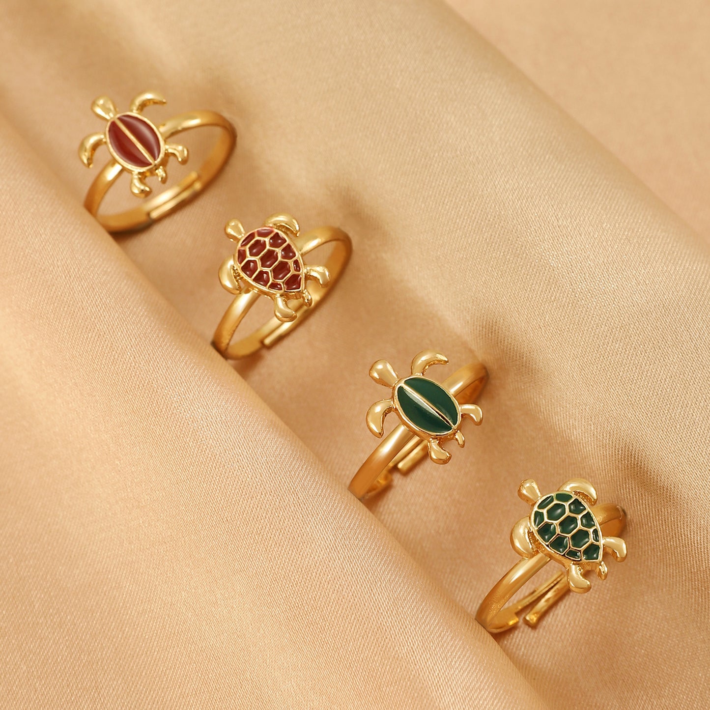 Women's Ocean Vacation Style Vintage Suit Bohemian Rings
