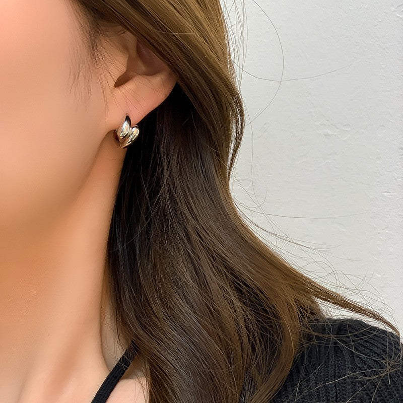 Circle Niche Design High-grade Cold Style Earrings