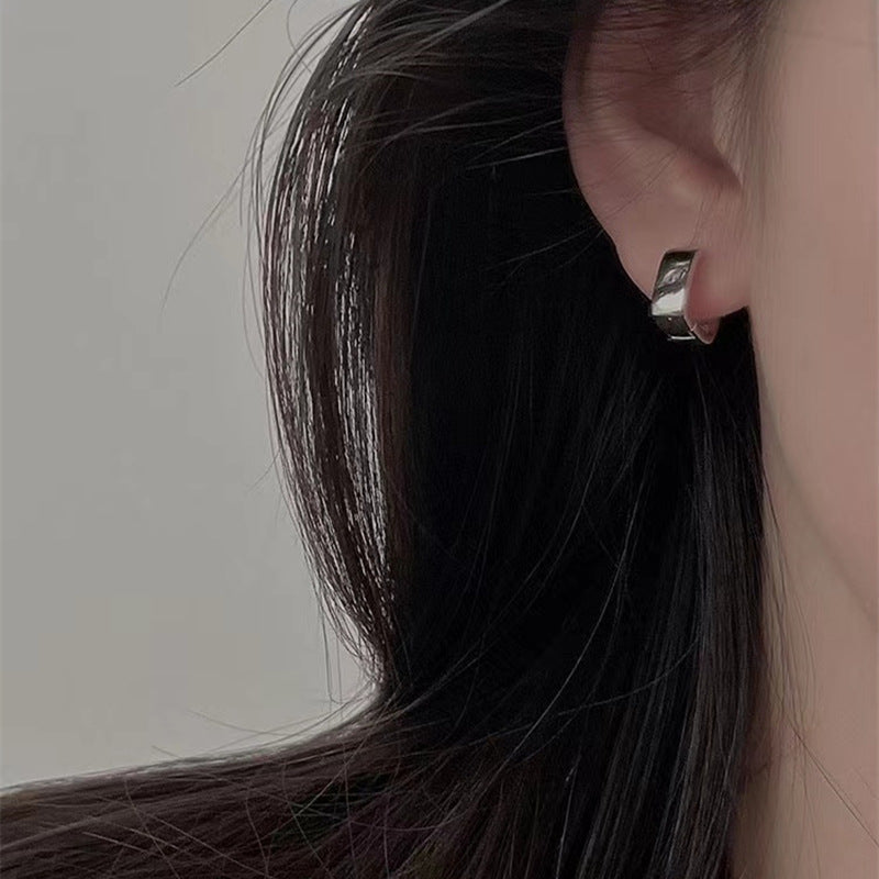 Men's & Women's Sier Square Clip Wide Personality Easy To Ear Buckle