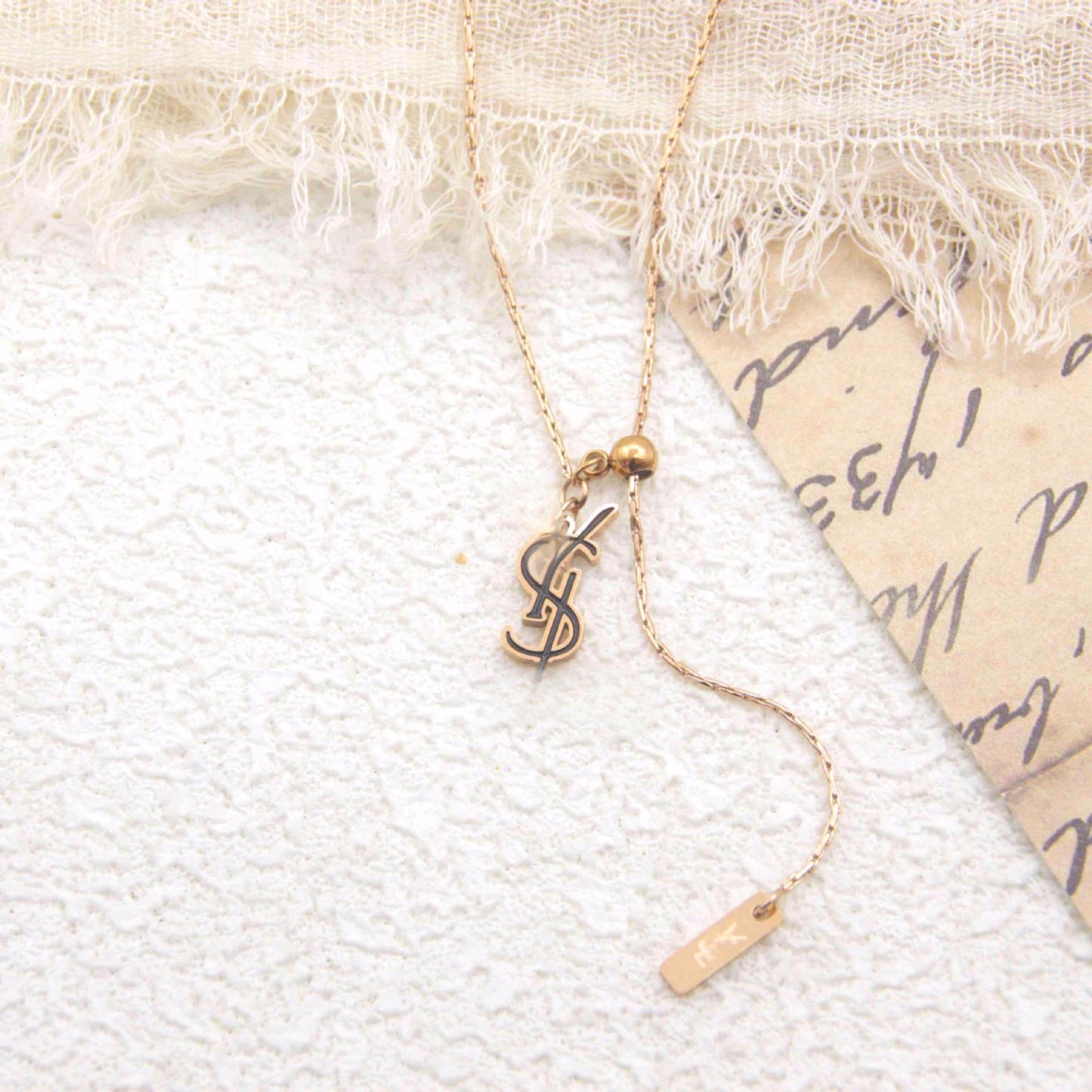 Titanium Steel Personalized Trendy Fresh Sweet Fashion Simple Adjustable Clavicle Necklaces