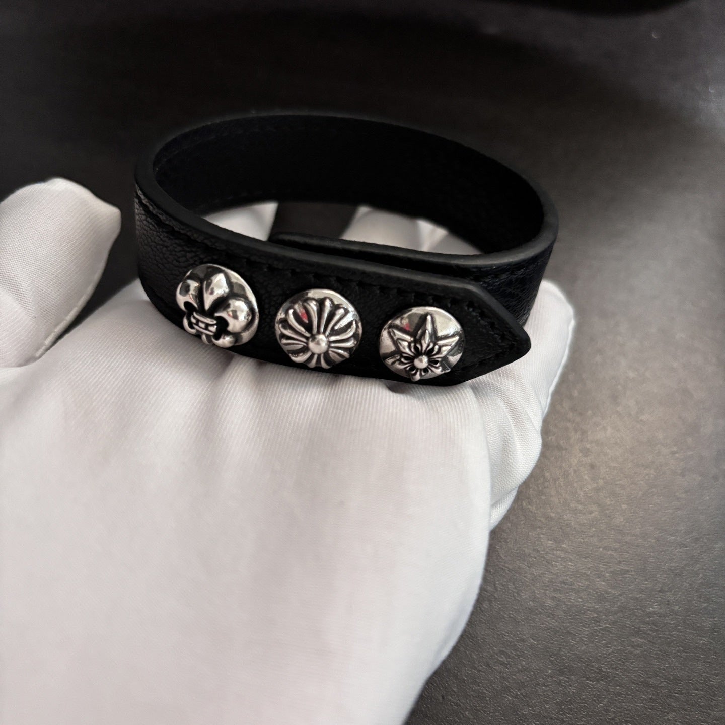 Cruciate Flower Boat Anchor Six-pointed Star Personality Bracelet