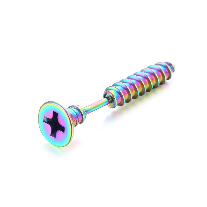 Titanium Steel Stainless Screw Ear Bone Rings