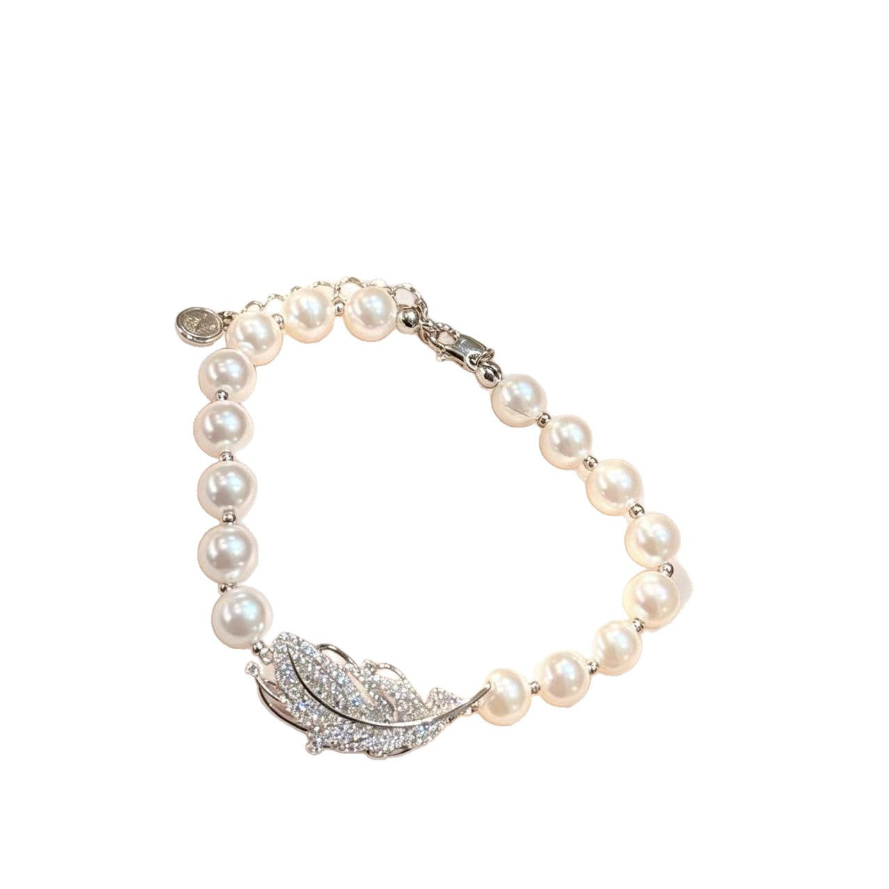 Women's Pearl Feather High-grade Affordable Luxury Fashion Temperamental Minority Bracelet