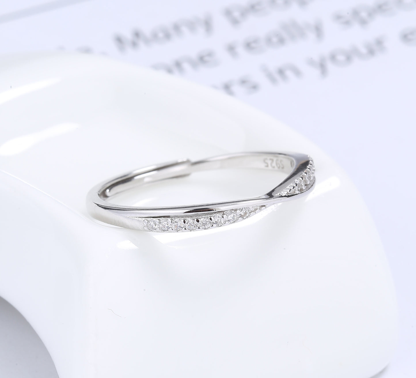 Sterling Sier Cross Female Style Simple Cold Rings