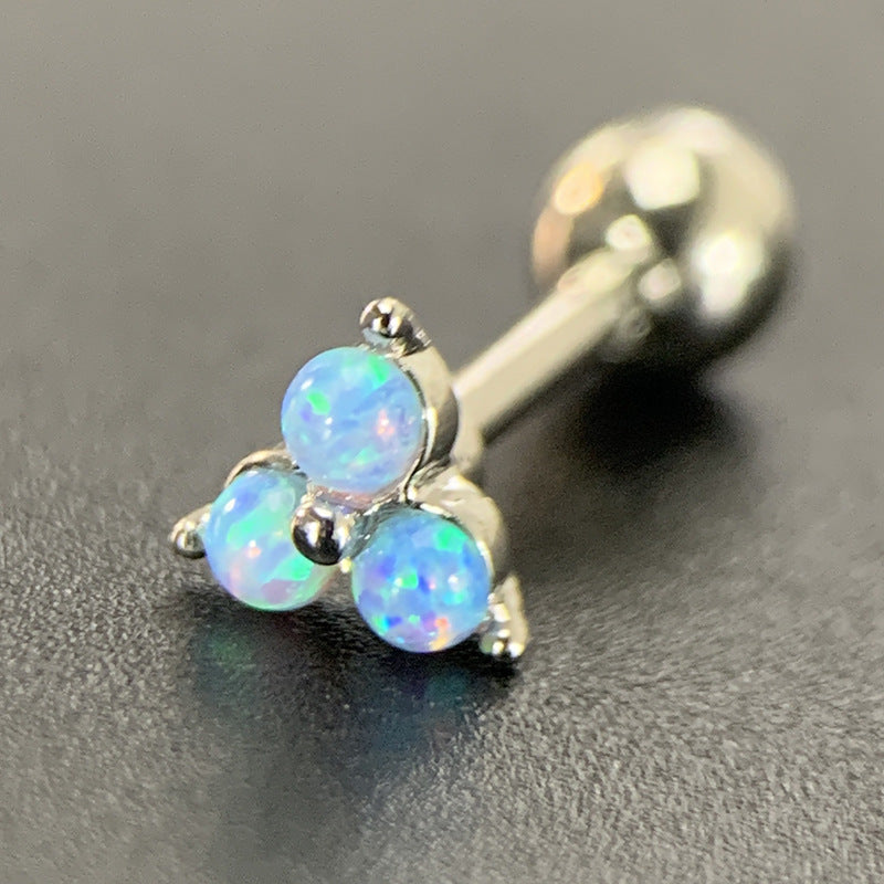 Steel Ear Bone Spider Cross Screw Twist Earrings