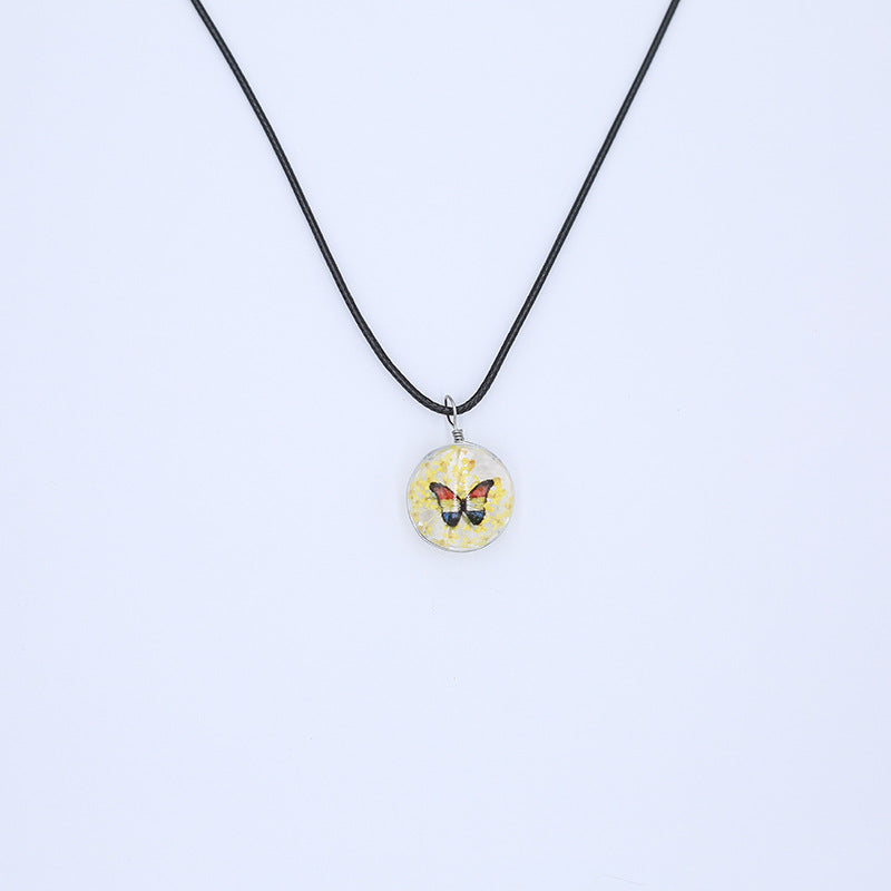 Ornament Natural Dried Flower Simple Handmade Necklaces