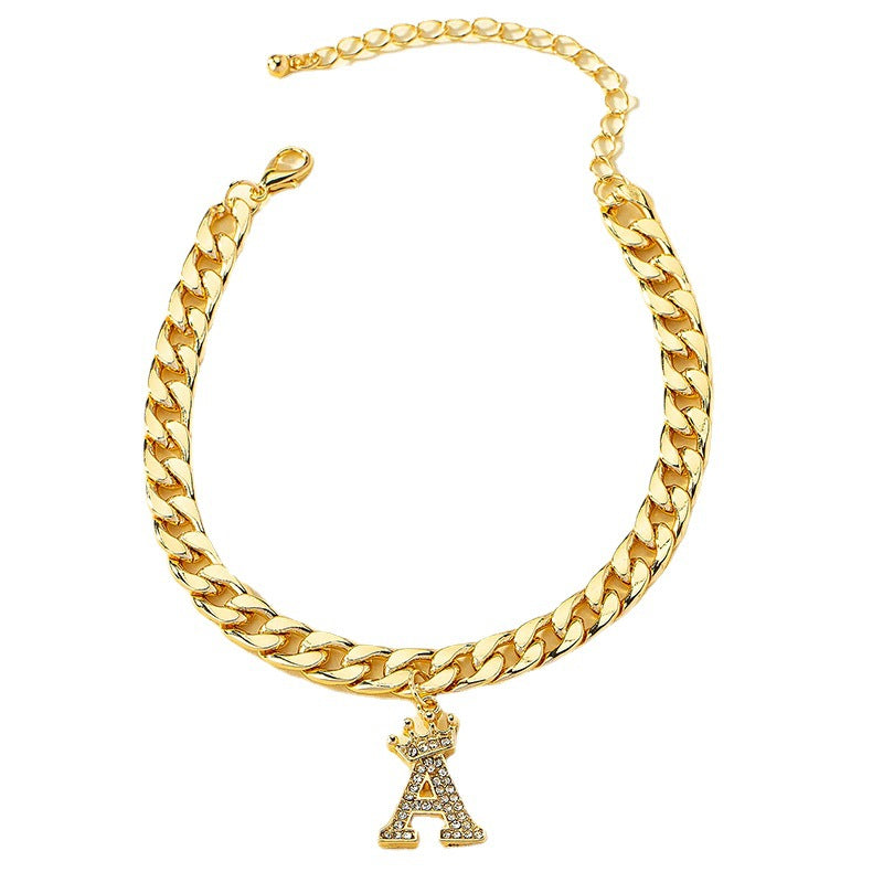 Fashion English Letter Female Trend Diamond Bracelets