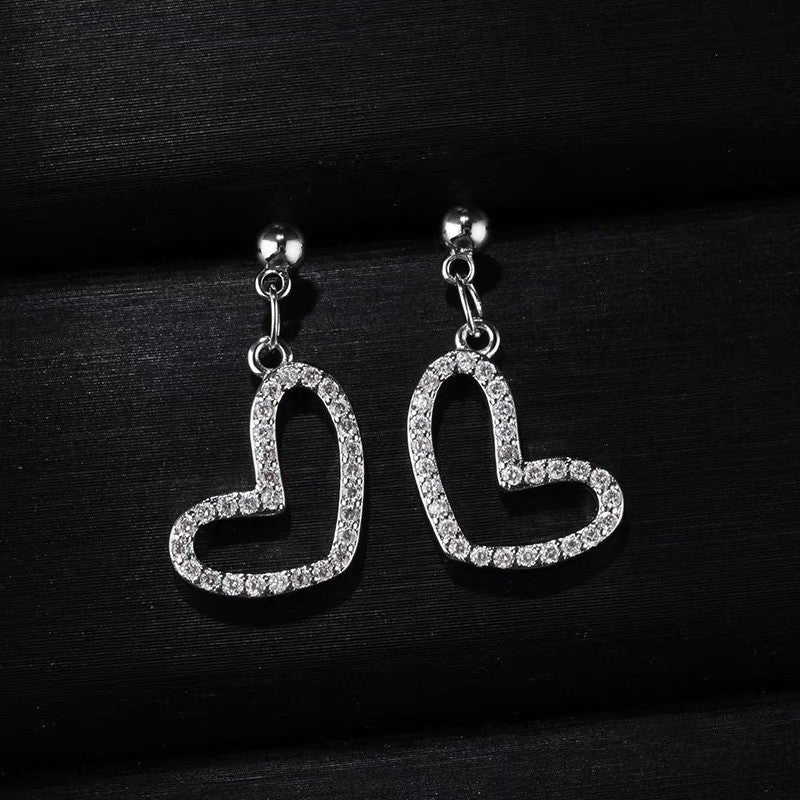 Women's Sier Needle Korean Style French Temperamental Pearl Earrings