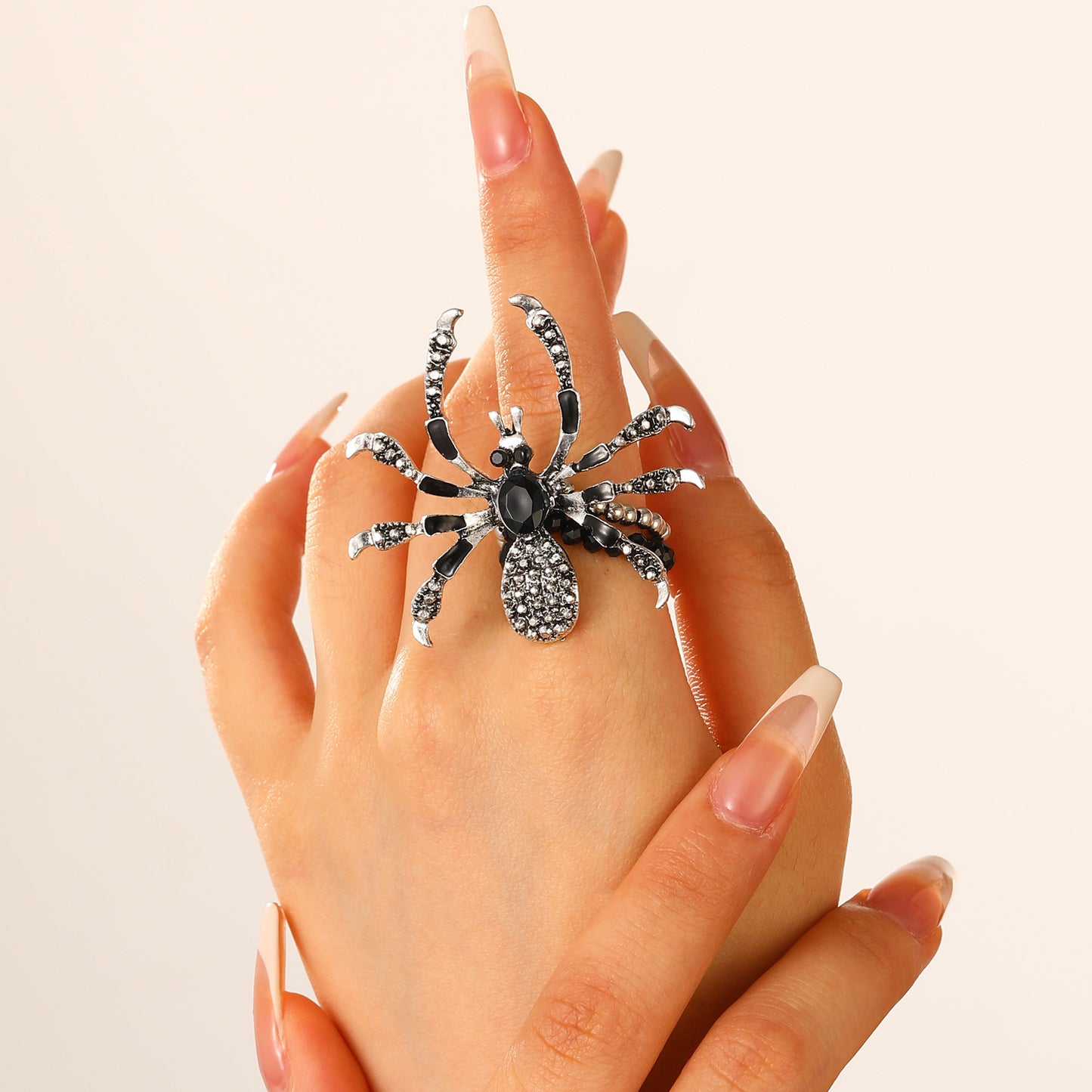 Exaggerated Halloween Diamond Spider Suit Female Necklaces